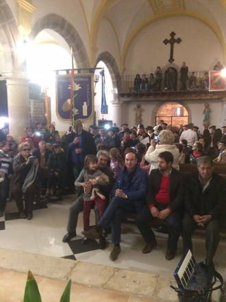 El presidente de la Diputación asiste en Cantalojas a la fiesta de Los Cencerrones, de Interés Turístico