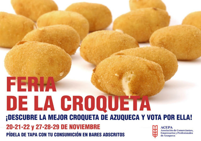 Comerciantes y empresarios de Azuqueca organizan la I Feria de la Croqueta