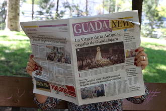 Nubes y sol con algún chubasco aislado a última hora de este sábado en Guadalajara