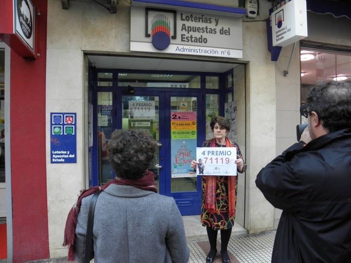 Un cuarto premio de la Lotería de Navidad, el 71.119, cae en Guadalajara