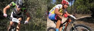 El trillano Rafa Revuelta y el pastranero Alex Gómez se juegan la victoria del Circuito MTB en la IV Carrera Puerta del Alto Tajo
