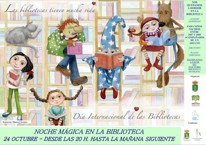Los niños de Cabanillas celebrarán la Noche Mágica de su Biblioteca, pasando la noche en ella