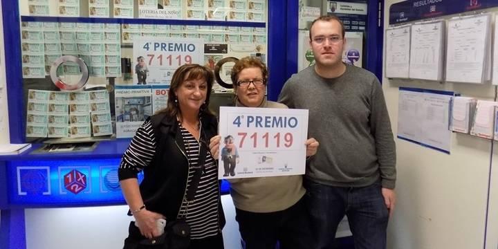 Un cuarto premio de la Lotería de Navidad, el 71.119, cae en Guadalajara