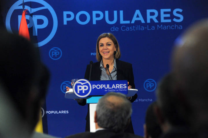 Cospedal en Guadalajara hace un llamamiento a la unidad de los moderados y critica duramente posibles pactos entre perdedores