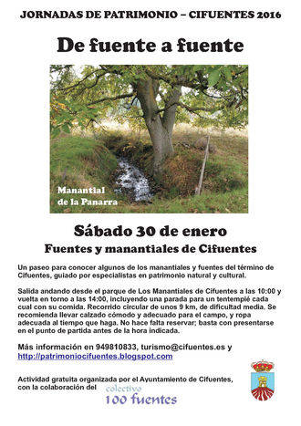 Cifuentes invita a conocer sus manantiales y fuentes