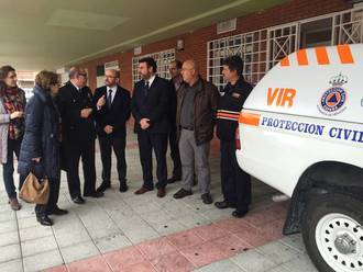 El director general de Protección Ciudadana visita la Agrupación de Protección Civil de Azuqueca