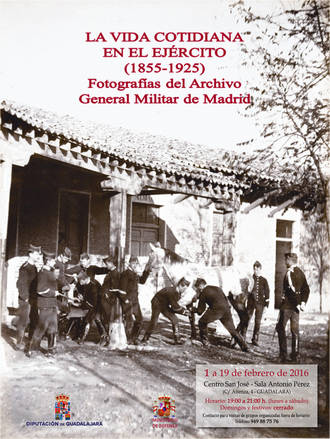 El lunes 1 se abre en la Sala de Arte de Diputación la exposición de fotografía "La vida cotidiana en el Ejército (1855-1925)"