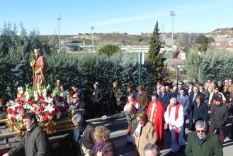 El presidente de la Diputación asiste a la Fiesta de San Blas en Cabanillas del Campo