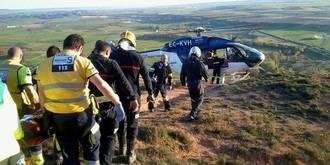 Se rompe una pierna haciendo parapente en Alarilla y tiene que ser rescatado de un barranco