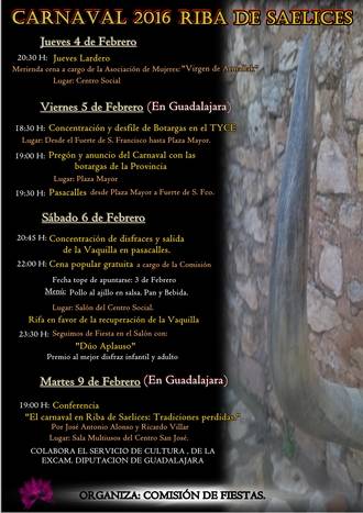 Riba de Saelices recupera su ancestral Carnaval con un variado programa