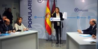 Cospedal subraya en Guadalajara el engaño de PSOE-Podemos al comprometerse por escrito a reducir la educación concertada