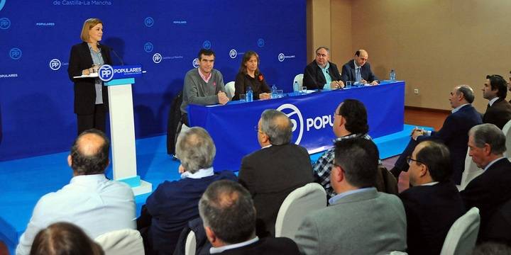 Cospedal en Guadalajara hace un llamamiento a la unidad de los moderados y critica duramente posibles pactos entre perdedores