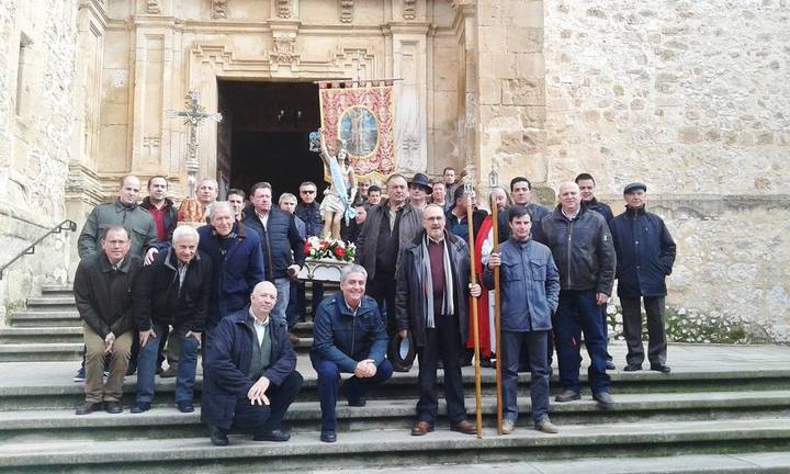 José María Bris y Armando Sanz, Mayordomos Mayor y Menor de la fiesta de San Sebastián 2016 en Jadraque que se recuperó hace ahora 30 años