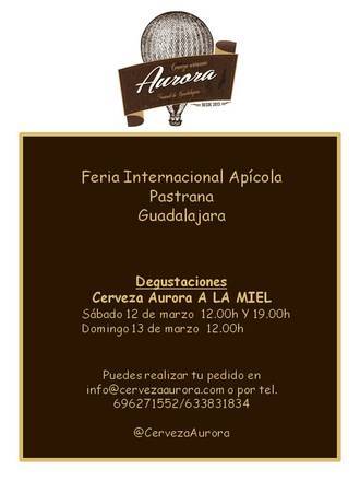 Cerveza Aurora Artesana, de Durón, lanza su nueva variedad a la miel