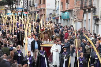 Comienza la Semana Santa en Guadalajara con un Domingo de Ramos al que ha respetado la lluvia