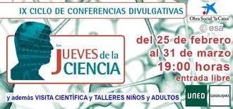 Arranca el IX Ciclo de Conferencias “Los jueves de la Ciencia” de UNED Guadalajara