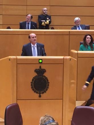 Juan Pablo Sánchez defiende en el Senado la labor de las diputaciones
