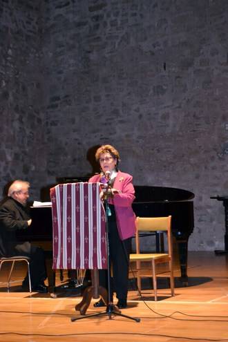 Paloma Gómez Borrero le puso la voz a Santa Teresa y a San Juan de la Cruz en Sigüenza