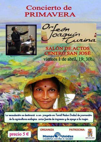 Manos Unidas pretende financiar un proyecto en India con su concierto de primavera en Guadalajara