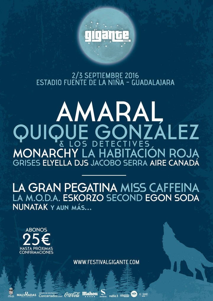Amaral y Quique González se suman a las confirmaciones del Festival Gigante