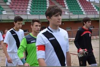 Pedro Merino, un cabanillero entrenando con el Atlético de Madrid