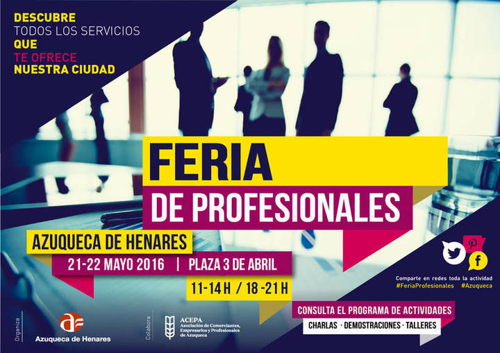 La Feria de Profesionales promocionará la actividad de 21 negocios este fin de semana en Azuqueca