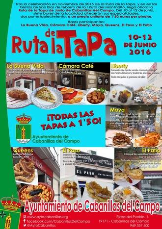 Este fin de semana, nueva edición local de la Ruta de la Tapa y mercadillo artesano en Cabanillas
