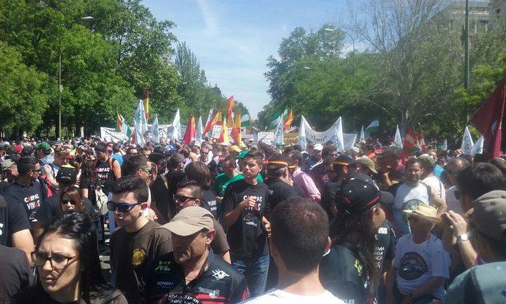 Cazadores castellanomanchegos se manifiestan en Madrid para pedir la retirada del Catálogo de Especies Invasoras