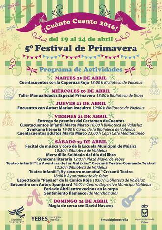 El V Festival de Primavera de Yebes trae este año más de una quincena de espectáculos lúdicos y culturales