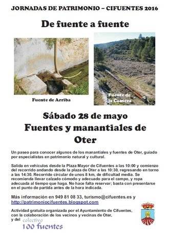 Oter, próxima parada del repaso de las fuentes de Cifuentes