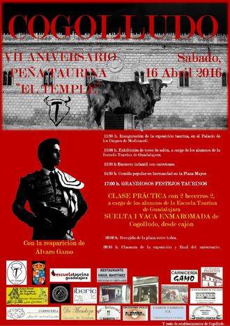 La Peña Taurina El Temple de Cogolludo celebra este sábado su VII Aniversario