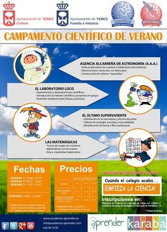 El III Campamento Científico de Verano de Yebes se desarrollará del 27 de junio al 15 de julio