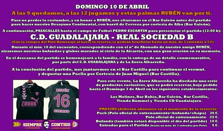 El Dépor y la Zorra Alkarreña se unen para rendir homenaje a Rubén Esteban López