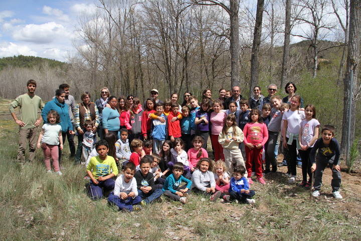 La comunidad educativa trillana celebra el Día del Árbol