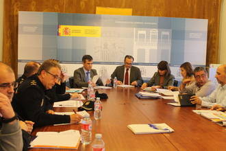 Gregorio y Román copresiden la Junta Local de Seguridad con motivo de la celebración de la Copa de Europa de Fútbol Sala de la UEFA