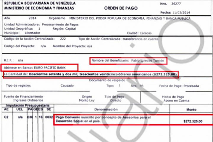 Acusan a Pablo Iglesias de cobrar 272.000 dólares de Venezuela en un paraíso fiscal el día que nació Podemos