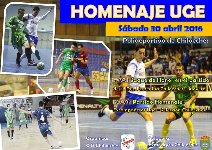 Chiloeches homenajeará a su referente del fútbol sala: Uge