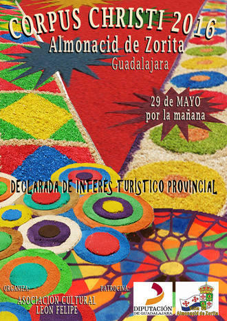 Las calles de Almonacid se llenarán de color con las Alfombras del Corpus