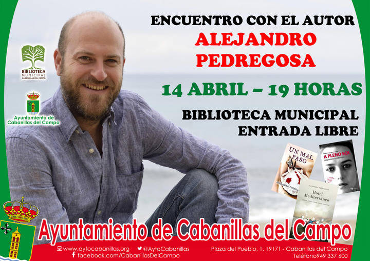 Encuentro de lectores con el autor Alejandro Pedregosa, en la Biblioteca de Cabanillas