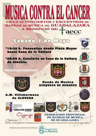 Alovera acogerá el sábado un concierto en beneficio de la AECC