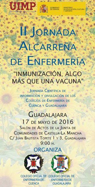 Guadalajara acoge la II Jornada Alcarreña de Enfermería el próximo 17 de mayo