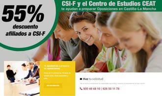 CSIF quiere ayudar a sus afiliados que vayan a opositar para el Sescam