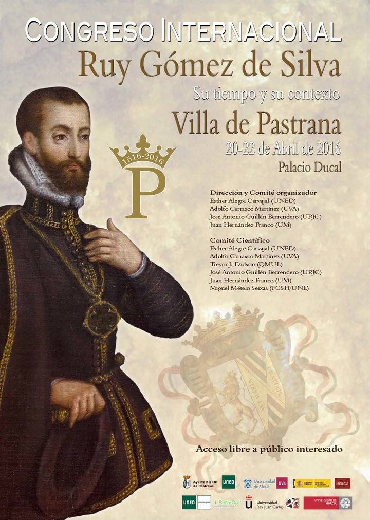 Pastrana acoge un congreso internacional sobre la figura histórica de Ruy Gómez de Silva 