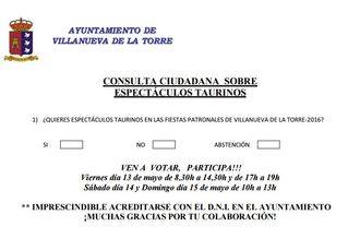Villanueva de la Torre también hará una consulta para ver si hay toros en sus fiestas