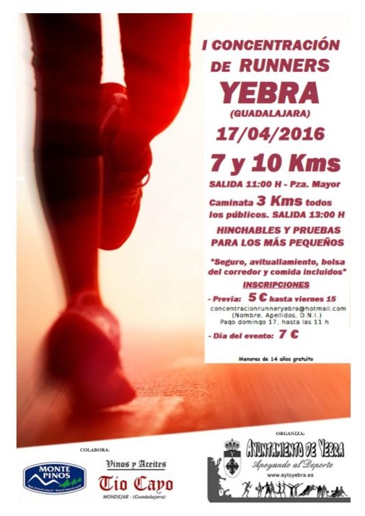 Yebra celebra este domingo su I Concentración de Runners