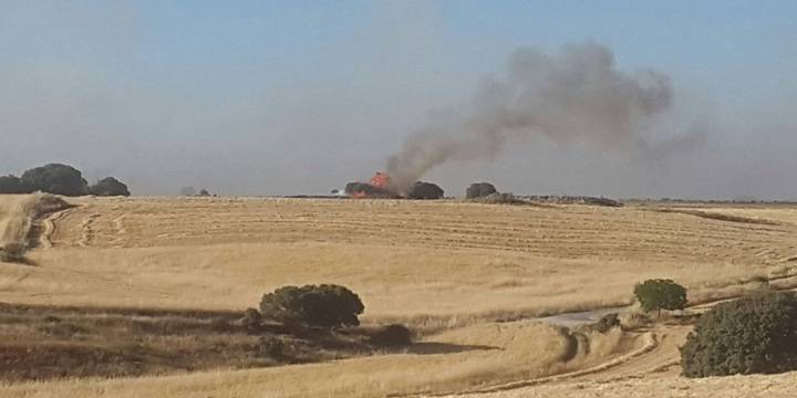 Extinguido un incendio forestal declarado en Valdeavellano