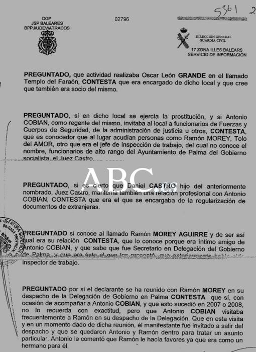 La mafia policial salpica al juez Castro por 