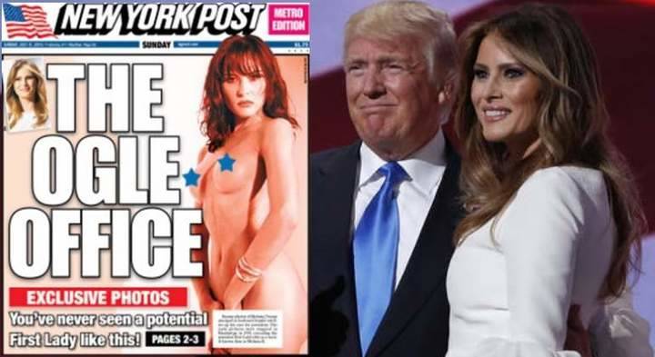 El New York Post saca las fotos de la mujer de Trump desnuda con otra mujer...