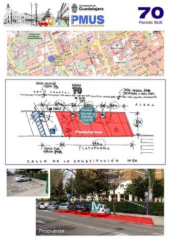 El Ayuntamiento de Guadalajara inicia los trabajos de mejora de 26 paradas de autobuses