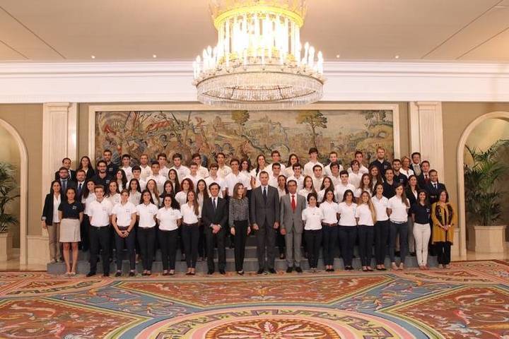 El Rey recibe a los alumnos de 2º de bachillerato más brillantes de España, entre ellos hay una estudiante de Guadalajara